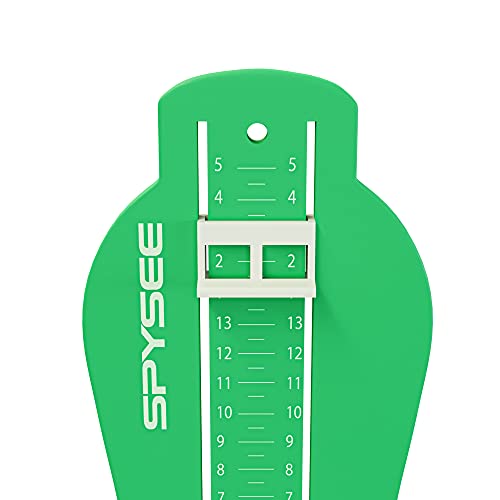 Kids Foot Measurement Device Us Sizes | Professional Foot Gauge Kids Measuring Shoe Sizer For 0-8 Years Old Use (Green) #TOP1