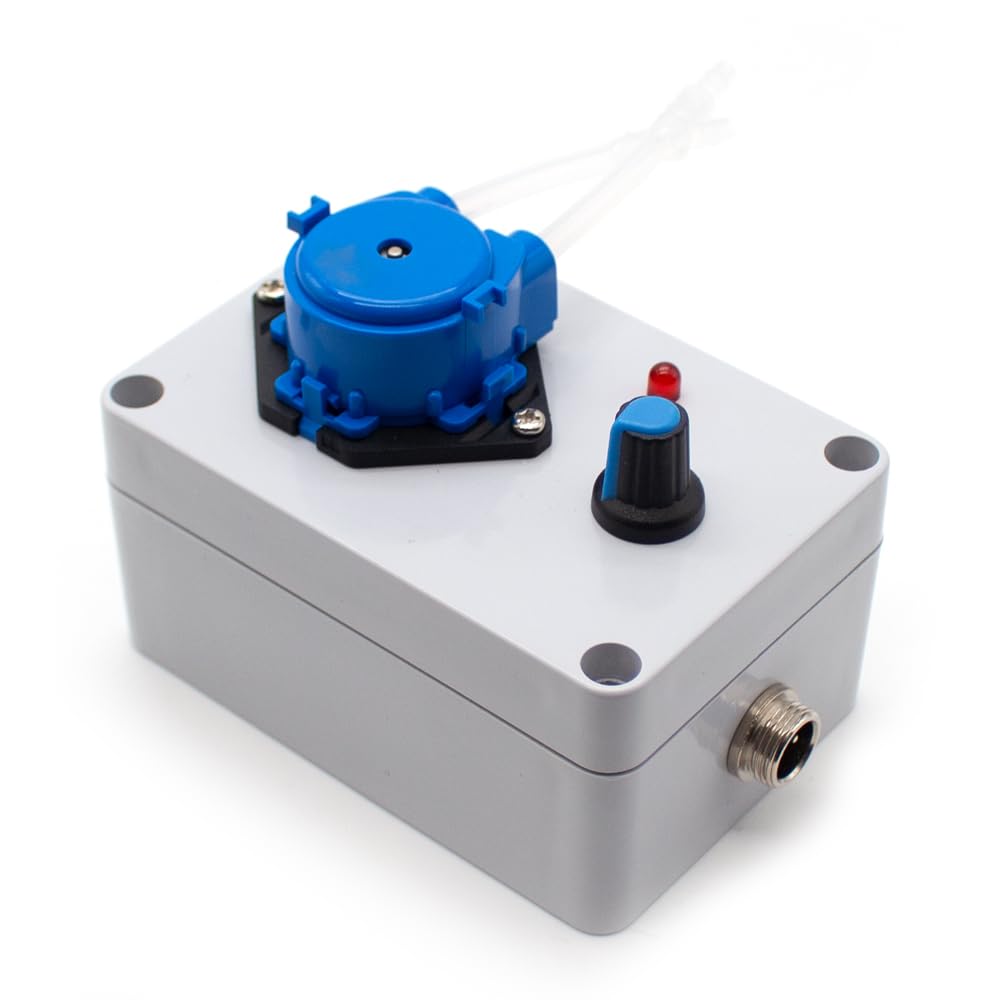 Pompe Péristaltique Miniature, Pompe Auto Amorçante de Qualité Alimentaire, Pompe Doseuse à Circulation de Laboratoire, Réglable Avec Interrupteur Au Pied 10-70ML/MIN