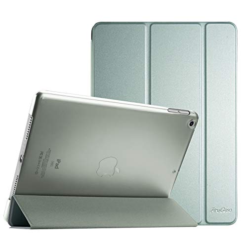 Image of ProCase for iPad 9th / 8th / 7th Generation Case 10.2 Inch (2021 /2020 /2019 Release), 10.2 iPad Case 9th / 8th / 7th Gen Cover, Slim Smart Cover with Translucent Hard Shell Back -Lightgrey