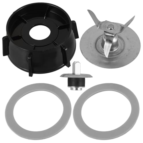 Beavorty Base de Amoladora y Cuchillas para Licuadora Compatible, Repuesto de Metal y Plástico, Juego de 5 Piezas para Batidos, Leche de Soja y Molienda de Café en Casa