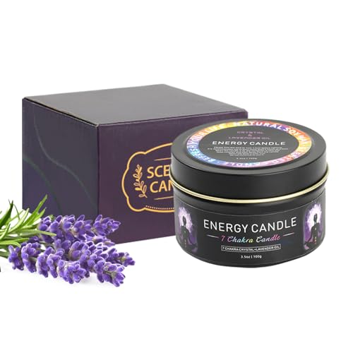Smudge Caandle - Vela de aromaterapia de cera de soja de 1.6 x 2.56 pulgadas, para meditación, purificación y aroma de equilibrio de chakras para hacerte feliz para dormitorio, sala de estar, sala de