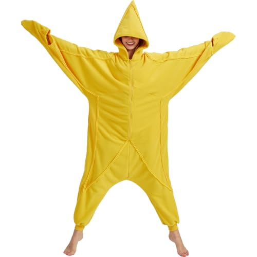AIYOUYIYA Adult Star Costume Onesie - Novelty Christmas Halloween Cosplay Pajamas for Women and Men