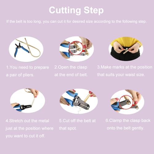 Women's Skinny Elastic Metal Belt Gold Waistband Stretch Waist Belts Thin Belt for Dress3