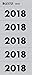 Produktbild Leitz 14180085 Inhaltsschildchen (Register, 2018) 100 Stück grau