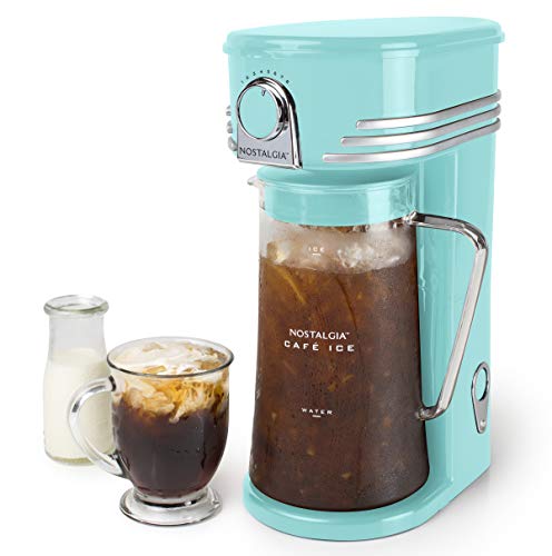 Image of Nostalgia CI3AQ Cafe 3-Quart Iced Coffee and Tea Brewing System, Aqua