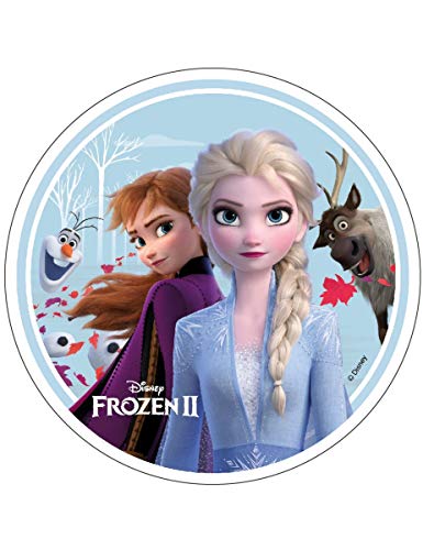 Generique - Disque en Azyme La Reine des Neiges 2 21 cm