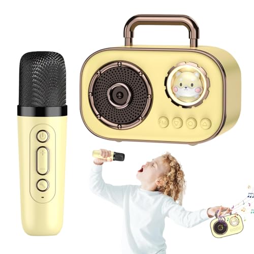 Máquina De Karaoke Inalámbrica - Máquina De Karaoke, De Audio Recargable con Dos Micrófonos | Entretenimiento Portátil para El Hogar, Comedores, Cafeterías Y Reuniones Restaurante