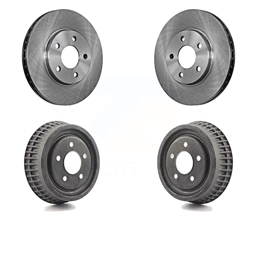 Front Rear Disc Brake Rotors Drums Kit For 2004 Chevrolet Malibu With 276mm Diameter Rotor K8-102139
