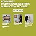 Command Medium and Large Picture Hanging Strips, Damage Free Hanging Picture Hangers, No Tools Wall Hanging Strips for Living Spaces, White, 4 Medium Pairs and 8 Large Pairs