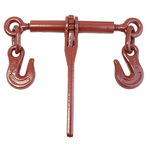 Image of BXRTool US Chain Load Binder with Forged Grab Hooks inch - 5 /16 inch -10 Pack - Heavy Duty - Chain Binder Tie Down - 2,600lbs WLL