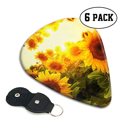 Sunflower Lot de 6 médiators pour guitare acoustique, guitare électrique, basse, ukulélé – fins, moyens et épais. - Les Beatles, Paul McCartney, John Lennon, RIngo Starr, George Harrison Sunflower Lot de 6 médiators pour guitare acoustique, guitare électrique, basse, ukulélé – fins, moyens et épais. – Image 3