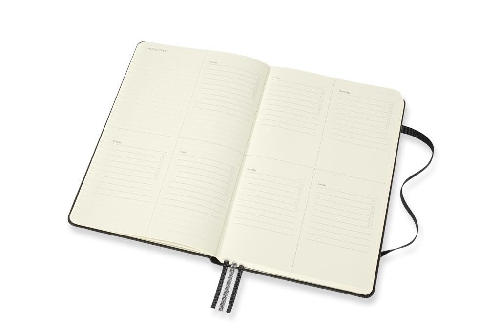 Moleskine Pro Project Planner, Agenda Professionale e Taccuino per Obiettivi, Agenda Produttività per Progetti e Project Management, Copertina Rigida, Formato Large 13 x 21 cm, Colore Nero, 288 Pagine