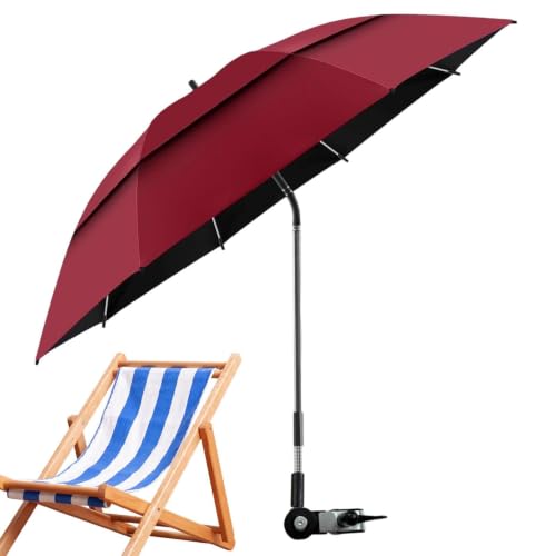 Sombrilla para silla de ruedas y playa que evita quemaduras con pinza