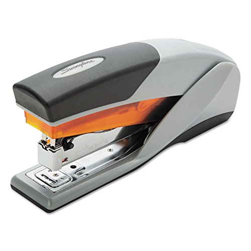 Optima 25 Reduced Effort Stapler 25-Sheet Capacity Gray/Orange