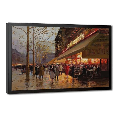 Poster La Coupole Montparnasse Paris Cortes pour habiller un mur blanc vide avec cadre