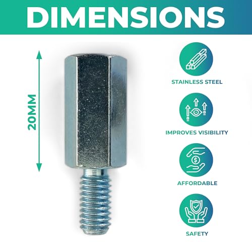 Bremsschlauch Display Mod Fix kompatibel mit Honda CRF300L - Abstandshalter für verbesserte Sichtbarkeit des Bremsschlauchs