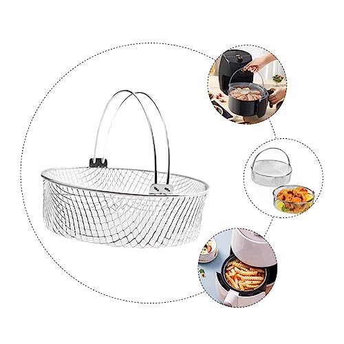 Mikinona - Cesta de Repuesto para Freidora con Mango, Cesta de Malla de Acero Inoxidable, Apto para Lavavajillas miniatura 6