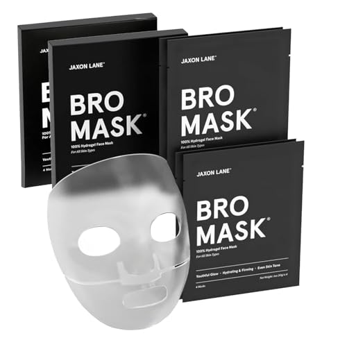 JAXON LANE BRO MASK Premium Korean Face Mask for Men (4 x 1 Pack)...