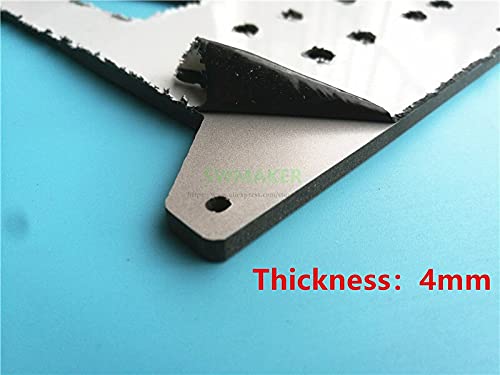 Lysee 3D Printer Parts & Accessories - Y Carriage Upgrade Aluminum Composite Plate 4mm Thickness for Maker Select, Duplicatior i3, i3 Mega 3D Printers - (Size: RJ4JP-01-08 Set)