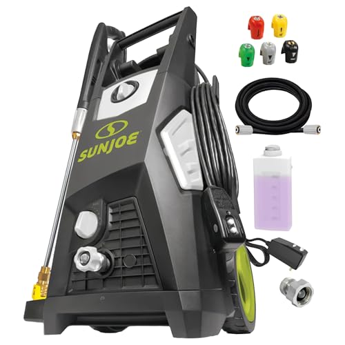 Sun Joe Electric Pressure Power Washer, 2000 PSI (PWMA Certified), 1.1 GPM, Dual Soap Tanks, (35-FT GFCI Water-Safe, Power Cord) - SPX3500