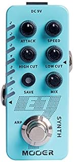 MOOER E7 Polyphonic Guitar Synth Mini Synth Pedal, 7 Guitar Synthesizer Tones with an individual arpeggiator and 7 Preset Slots…