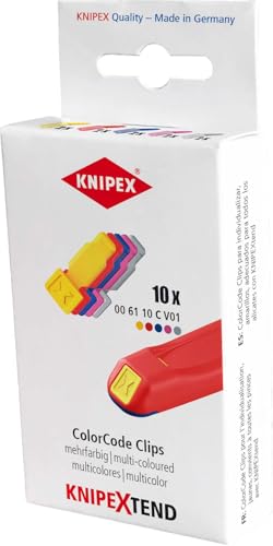 KNIPEX ColorCode Clips Farbmischung 1 (10 Stück), 00 61 10 C V01