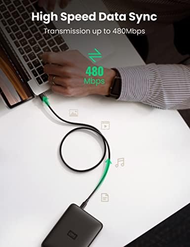 UGREEN Mini USB Cable, USB 2.0 Type A to Mini B Cable Support Data Sync and Charging, Mini B 5-Pin Lead Compatible with Hero 4/3, PS3 Controller, Dash Cam, SatNav, GPS Receiver, PDAs, Camera (3M)