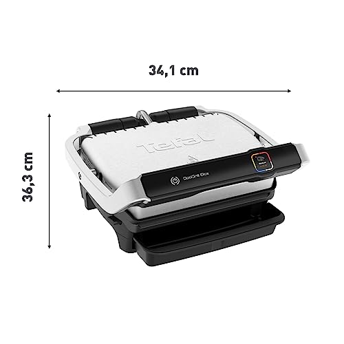 Tefal Optigrill Elite GC750D Grill parrilla eléctrica interior y exterior, sensor y 12 programas automáticos, sellado rápido, apto para lavavajillas, antiadherente, función sandwichera - imagen 2