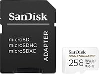 SanDisk High Endurance microSDXC Speicherkarte 256 GB + Adapter (Für Dash-Cams und private Überwachungskameras, 100 MB/s Lesen, V30 für Full-HD und 4K-Videos) – Ansicht 3