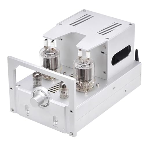 MiBoce Amplificador De Válvulas Hi-Fi De 10 W X 2, Amplificador De Audio Bluetooth Hi-Fi, con Mando De Control De Volumen, para Altavoces Pasivos Domésticos Y Sistemas De Audio De Escritorio