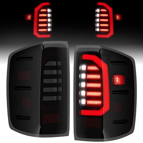 vvavv LED Tail Lights Compatible with 2014-2018 Chevy Silverado 1500 2019 Silverado 1500 LD 2016-2019 Chevy 2500 HD 3500 HD 2016-2019 GMC Sierra 3500 HD with Dually Wheels Replace GM2800261, GM2801261