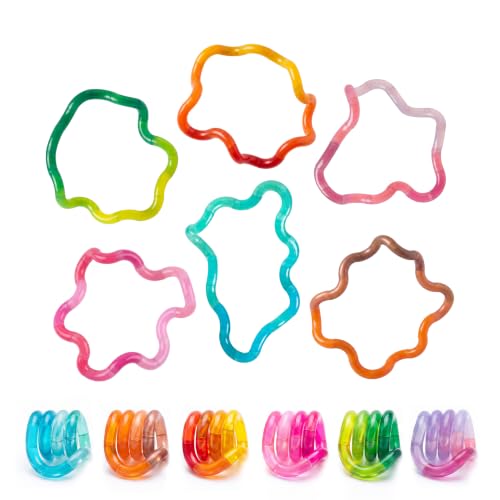 JOYIN Temperature Color Changing Quiet Twsity Fidget Toys, 6 PCS Chain...