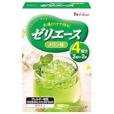ハウス食品 ゼリエース メロン味 92g ×5個 [お湯を加えて簡単に作ることができるゼリーの素]