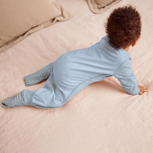 Image of Love to Dream Baby Sleep Suit Long Sleeve 1.0 TOG | Ultra-Soft Cotton for Stretch, Comfort & All-Night Warmth | Twinkle Powder Blue | 4 Years