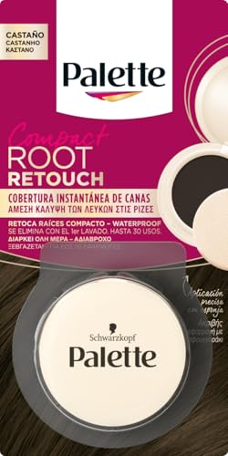 Palette Compact Root Retouch Retoca Raíces polvo compacto – Castaño – Cubre Canas 1 unidad