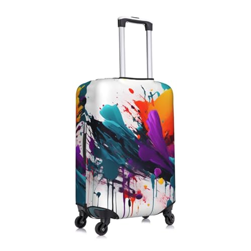 paint splatter Luggage Covers For Suitcase Approved,Suitcase Cover Protector Fit 18-32 InchLuggage, Medium3