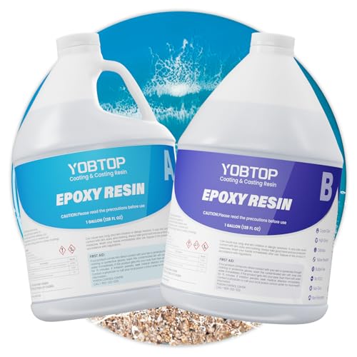 YOBTOP Epoxy Resin 2 Gallon Kit