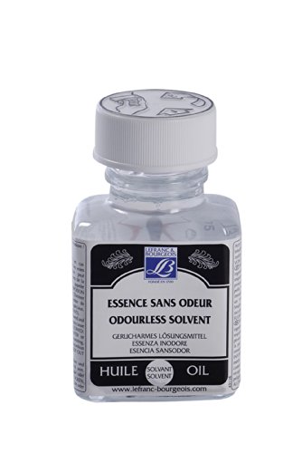 Lefranc Bourgeois Peinture Additif essence de pétrole sans odeur Flacon 75 ml Transparent