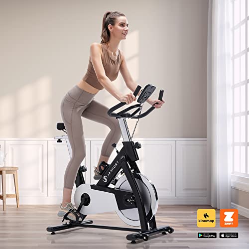 JASPORT S1 Speedbike für zuhause, Leise Heimtrainer mit Ergometer mit Bluetooth, Indoor cycling kompatibel mit Kinomap… – Bild 3