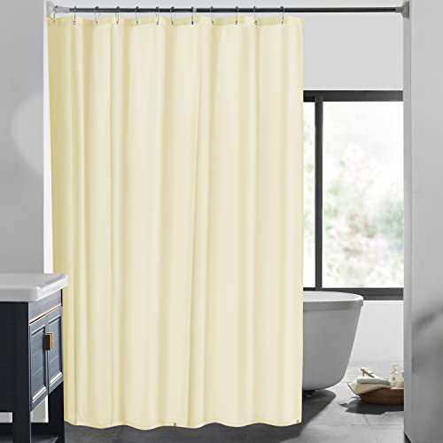 LOVTEX Fabric Shower Curtain Liner, 72x72 Light Yellow Fabric Shower Curtain for Bathroom, Hotel Quality & Machine Washable & Waterproof Fabric Shower Liner with Magnets (Light Yellow Fabric, 1PC) LOVTEX Fabric Shower Curtain Liner, 72x72 Light Yellow Fabric Shower Curtain for Bathroom, Hotel Quality & Machine Washable & Waterproof Fabric Shower Liner with Magnets (Light Yellow Fabric, 1PC)