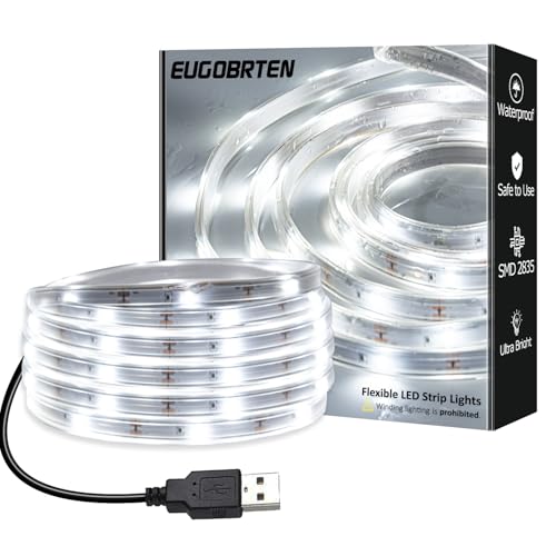 Image of 10ft USB LED Rope Light, Waterproof Flexible Strip, Warm White Light, Suitable for Outdoor Camping and Indoor Decor (Battery Box Not Included)