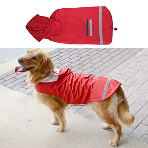 Mipcase Poncho Small Dog Raincoat Rain Coats for Dogs Jacket Slicker Clothing Large Slicker Snow Suit Red Golden Retriever coat Puppy coat - Image 4