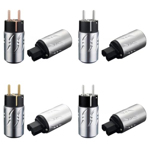 Enchufe IEC hembra plateado 502 con chasis de aluminio para componentes de audio 3