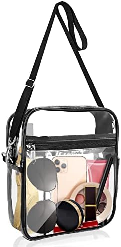 Clear Crossbody Stadium Approved Clear Bags for Women Clear Purse for Concert Sports Festivals