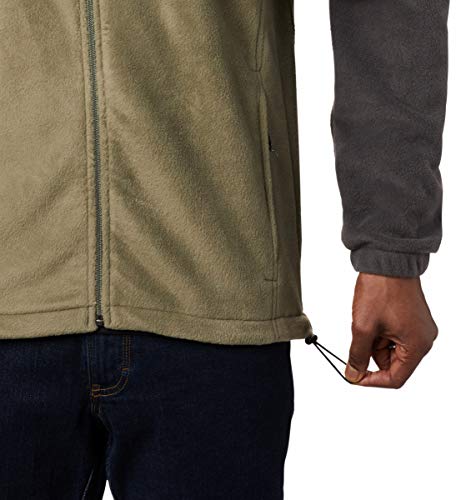 Columbia Tamanho grande masculino Steens Mountain zíper 2.0, tubarão/pedra verde, 2GG de altura