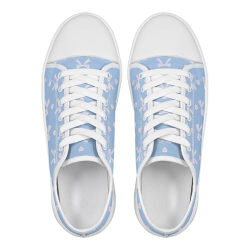 Womens Canvas Sneakers Fashion Breathable Non Slip Tennis Workout Walking Shoes for Daily Commutes Size 6-13.5 White Sole2