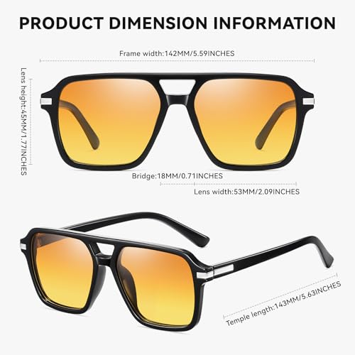 Image of HAOLOTA Polarized Sunglasses Men Women Designer Driving glasses Lightweight UV400 Protection