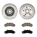 KAX Front Brake Kit, OE Brake Rotors and Ceramic Brake Pads | Fits Ford Ranger 1998-2001, Mazda B2500 1998-2000, Mazda B3000 1998-2000, Mazda B4000 1998-2000, Automotive Replacement Brake Kit