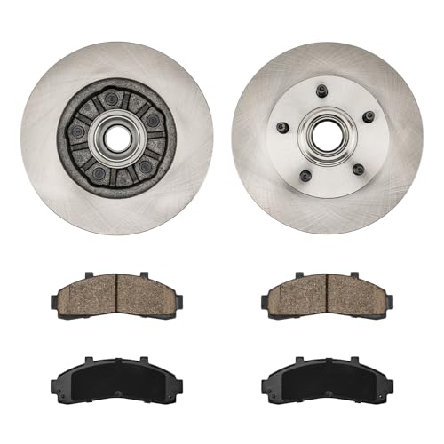 Image of KAX Front Brake Kit Fits Ford Ranger 1998-2001, Mazda B2500 1998-2000 | OE Brake Rotors and Ceramic Brake Pads for Mazda B3000 1998-2000, Mazda B4000 1998-2000, Automotive Replacement Brake Kit