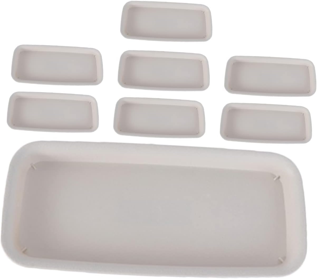 8pcs Plant Water Tray Rectangular Flowerpot Drip Tray for Use Leak Plant Saucer for Flower Pots for Gardens Home Decor